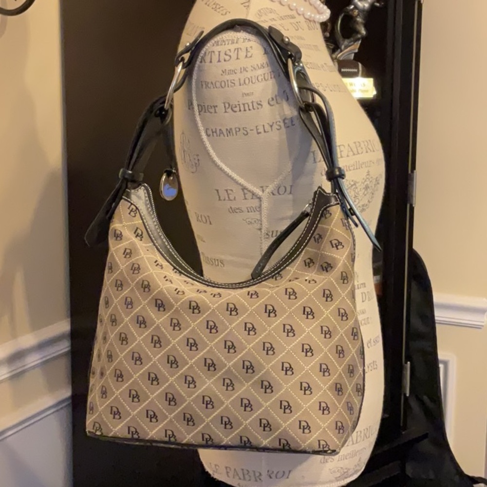 Vintage Dooney & Bourke Db Initial Shoulder Bag - image 3